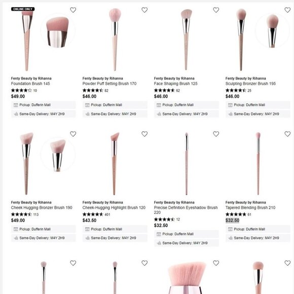FENTY Beauty by Rihanna- Makeup Brush Set of 8 - Picture 4 of 11